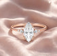Verlobungsring Roségold 585 mit Diamanten I BELLA MARQUISE
