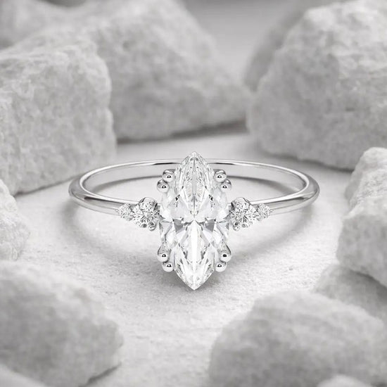 Verlobungsring Platin 950 mit Diamanten I BELLA MARQUISE