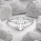 Verlobungsring Weißgold 585 mit Diamanten I BELLA MARQUISE