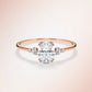 Verlobungsring Roségold 585 mit Diamanten I BELLA OVAL