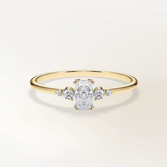 Verlobungsring Gelbgold 585 mit Diamanten I BELLA RADIANT