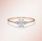 Verlobungsring Rosegold 585 mit Diamanten I BELLA RADIANT