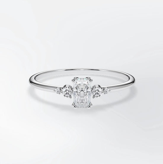 Verlobungsring Platin 950 mit Diamanten I BELLA RADIANT