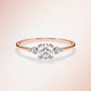 Verlobungsring Roségold 585 mit Diamanten I BELLA