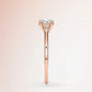 Verlobungsring Roségold 585 mit Diamanten I BELLA