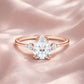 Verlobungsring Roségold 585 mit Diamanten I BELLA TROPFEN