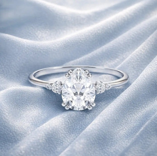 Verlobungsring Platin 950 mit Diamanten I BELLA TROPFEN