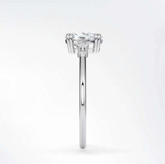 Verlobungsring Platin 950 mit Diamanten I BELLA TROPFEN