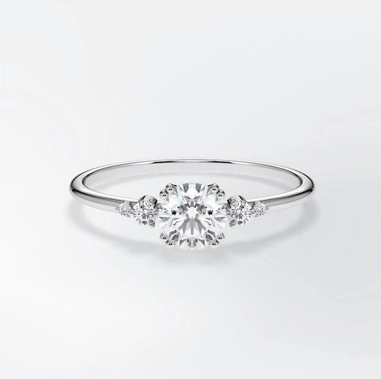 Verlobungsring Platin 950 mit Diamanten I BELLA