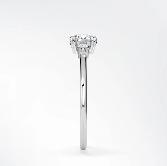 Verlobungsring Platin 950 mit Diamanten I BELLA