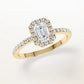 Verlobungsring Gelbgold 585 mit Diamanten I DOLCE EMERALD PAVE