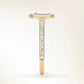 Verlobungsring Gelbgold 585 mit Diamanten I DOLCE EMERALD PAVE