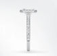 Verlobungsring Platin 950 mit Diamanten I DOLCE EMERALD PAVE