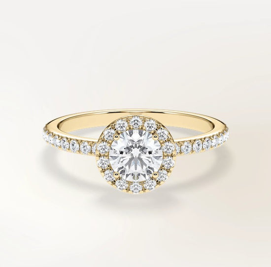 Verlobungsring Gelbgold 585 mit Diamanten I DOLCE PAVE