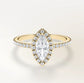Verlobungsring Gelbgold 585 mit Diamanten I DOLCE MARQUISE PAVE