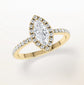 Verlobungsring Gelbgold 585 mit Diamanten I DOLCE MARQUISE PAVE