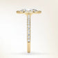 Verlobungsring Gelbgold 585 mit Diamanten I DOLCE MARQUISE PAVE