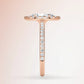 Verlobungsring Rosegold 585 mit Diamanten I DOLCE MARQUISE PAVE