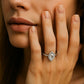 Verlobungsring Weißgold 585 mit Diamanten I DOLCE MARQUISE PAVE