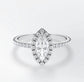 Verlobungsring Weißgold 585 mit Diamanten I DOLCE MARQUISE PAVE