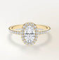 Verlobungsring Gelbgold 585 mit Diamanten I DOLCE OVAL PAVE