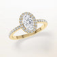 Verlobungsring Gelbgold 585 mit Diamanten I DOLCE OVAL PAVE