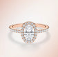 Verlobungsring Rosegold 585 mit Diamanten I DOLCE OVAL PAVE