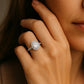 Verlobungsring Weißgold 585 mit Diamanten I DOLCE OVAL PAVE