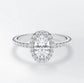 Verlobungsring Weißgold 585 mit Diamanten I DOLCE OVAL PAVE