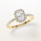 Verlobungsring Gelbgold 585 mit Diamanten I DOLCE RADIANT PAVE