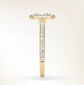 Verlobungsring Gelbgold 585 mit Diamanten I DOLCE RADIANT PAVE