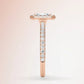 Verlobungsring Rosegold 585 mit Diamanten I DOLCE RADIANT PAVE