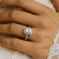 Verlobungsring Weißgold 585 mit Diamanten I DOLCE RADIANT PAVE