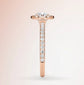 Verlobungsring Rosegold 585 mit Diamanten I DOLCE PAVE