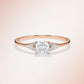 Verlobungsring Rosegold 585 mit Diamanten I FIONA CUSHION