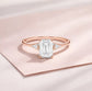 Verlobungsring Rosegold 585 mit Diamanten I FIONA EMERALD