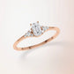 Verlobungsring Rosegold 585 mit Diamanten I FIONA EMERALD