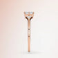 Verlobungsring Rosegold 585 mit Diamanten I FIONA EMERALD