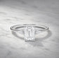Verlobungsring Platin 950 mit Diamanten I FIONA EMERALD