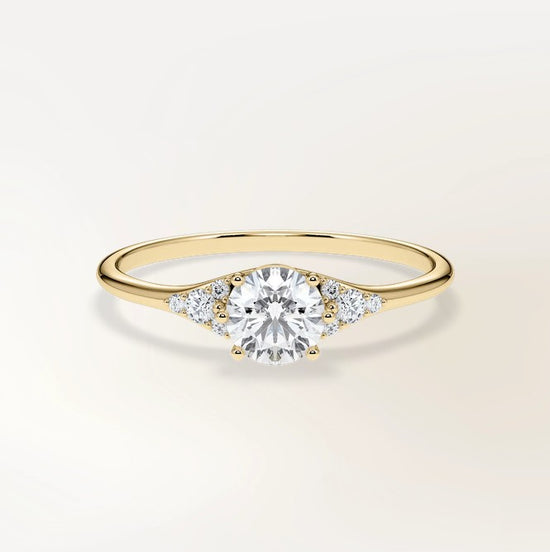 Verlobungsring Gelbgold 585 mit Diamanten I FIONA