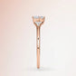Verlobungsring Rosegold 585 mit Diamanten I FIONA HERZ