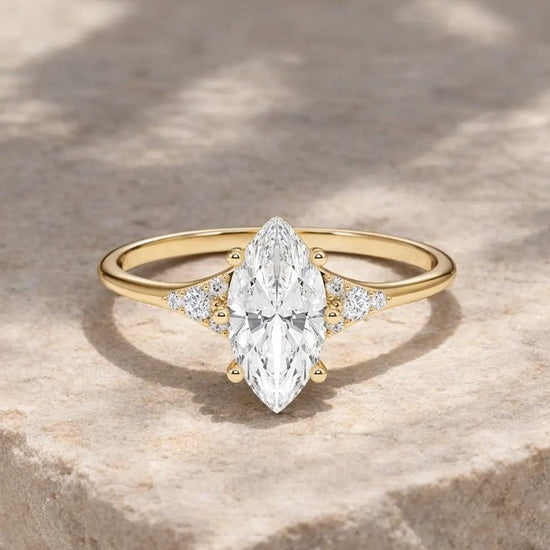 Verlobungsring Gelbgold 585 mit Diamanten I FIONA MARQUISE