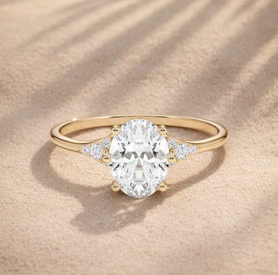 Verlobungsring Gelbgold 585 mit Diamanten I FIONA OVAL