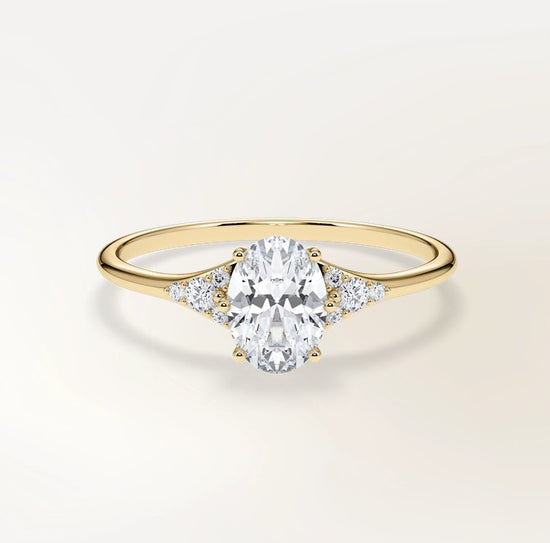 Verlobungsring Gelbgold 585 mit Diamanten I FIONA OVAL