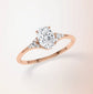 Verlobungsring Rosegold 585 mit Diamanten I FIONA OVAL