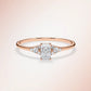 Verlobungsring Rosegold 585 mit Diamanten I FIONA RADIANT