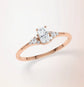 Verlobungsring Rosegold 585 mit Diamanten I FIONA RADIANT