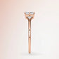 Verlobungsring Rosegold 585 mit Diamanten I FIONA RADIANT