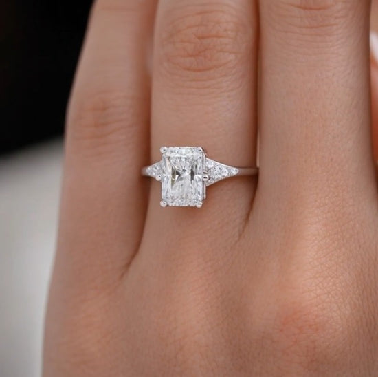Verlobungsring Platin 950 mit Diamanten I FIONA RADIANT