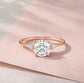 Verlobungsring Rosegold 585 mit Diamanten I FIONA